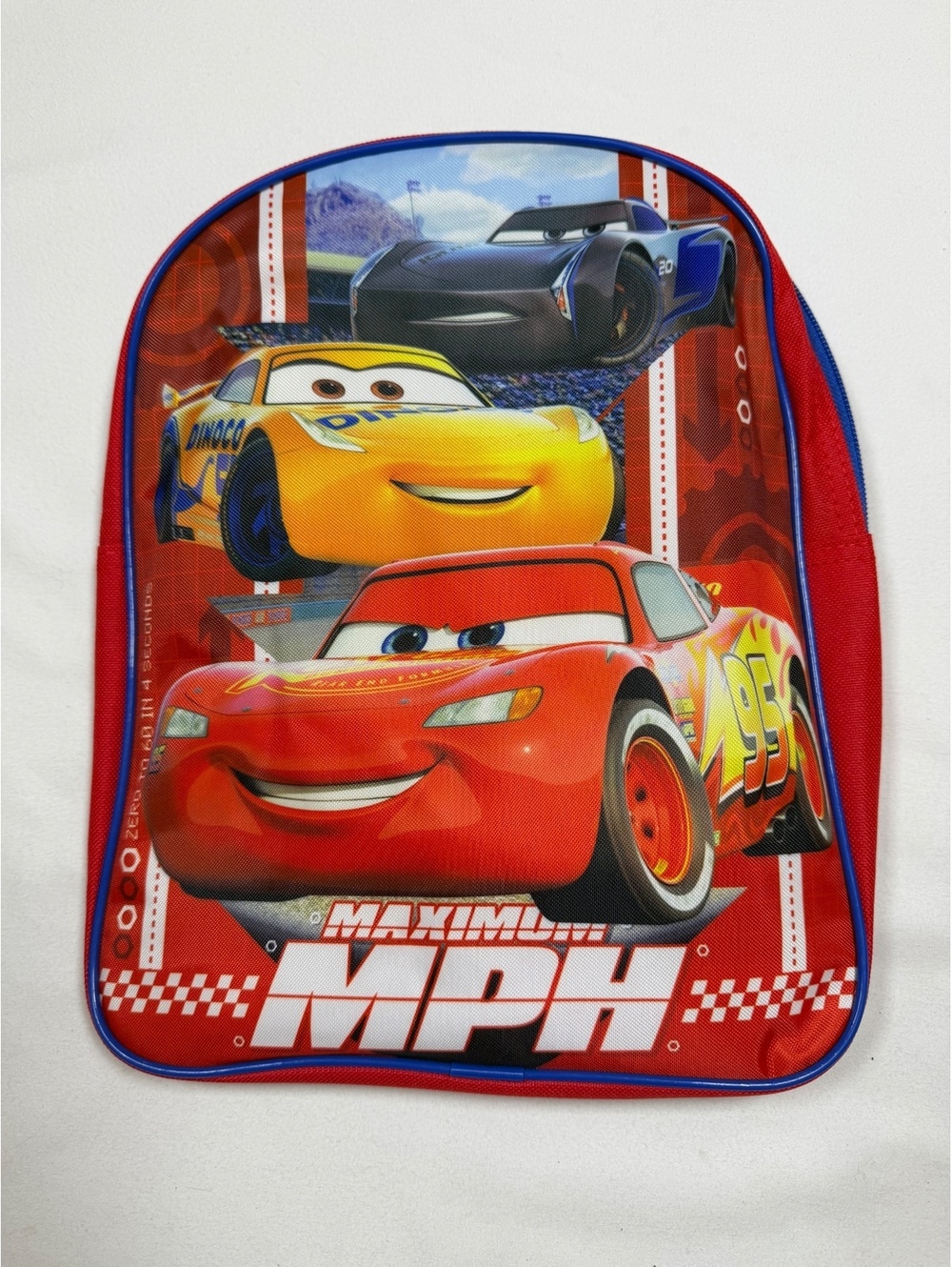 Disney Cars red blue backpack